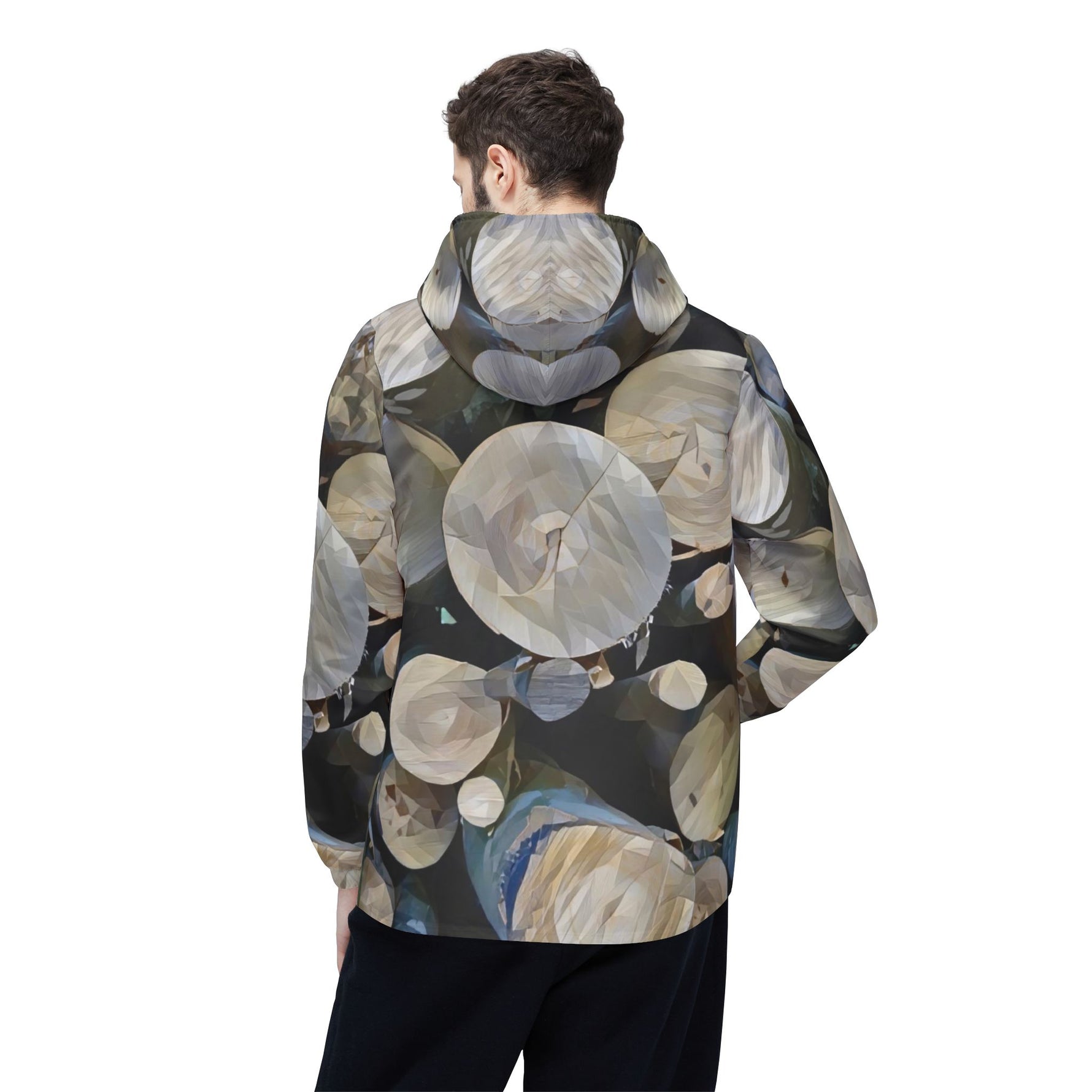 Windbreaker Jacket - Poly Art - Wooden Trunks (Variant 1)
