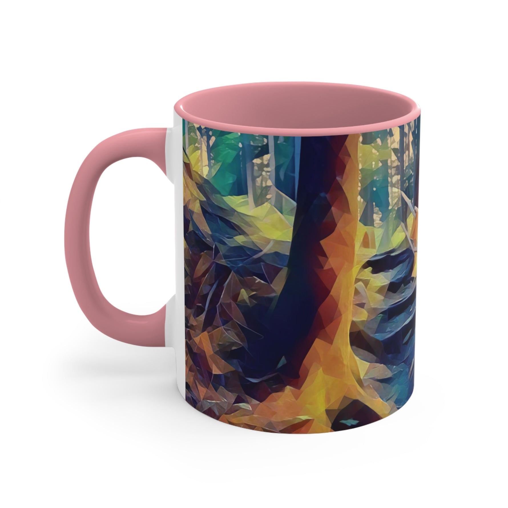 Mug 11oz - Poly Art - Forest, a Path (Variant 1)