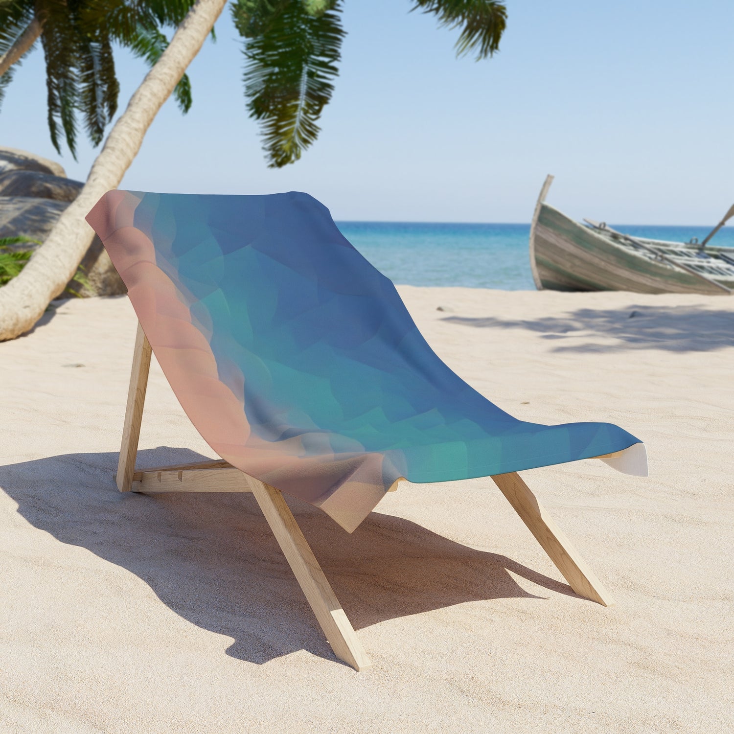 Beach Towel – Poly Art - Sunset Sky (Variant 2)