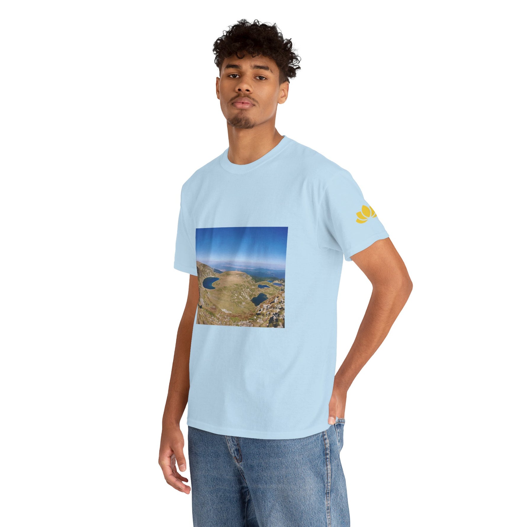 Unisex Heavy Cotton Tee - Rila Lakes (Variant 2)