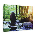 Stretched Matte Canvas - Stone Balance (Variant 2)