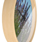 Wall Clock - Flower of Lavender with Bombus Insect (Variant 1)