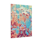 Stretched Matte Canvas - Poly Art - Flower of Daisies (Variant 3)