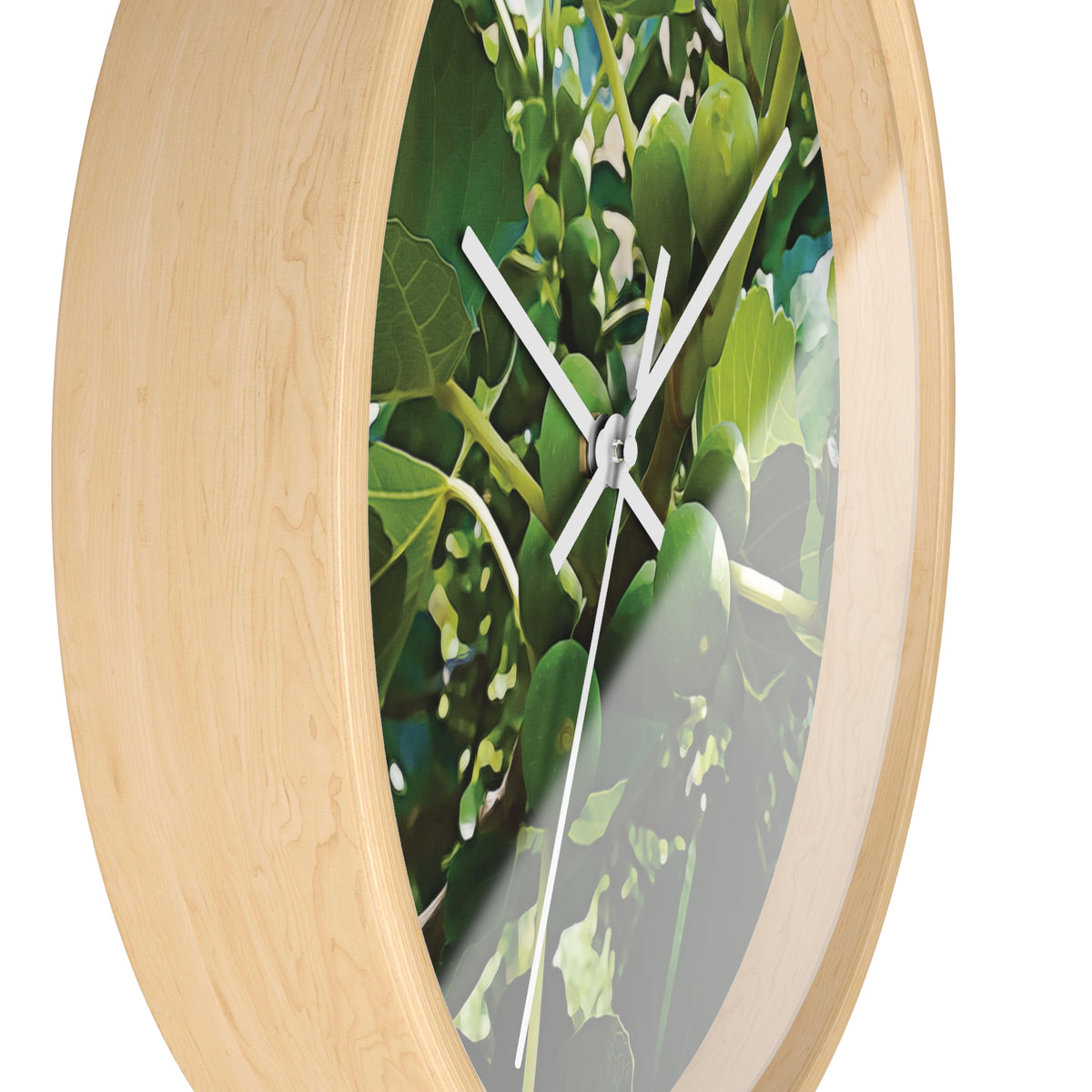 Wall Clock - Fig's Plant, with Fruits and Leaves