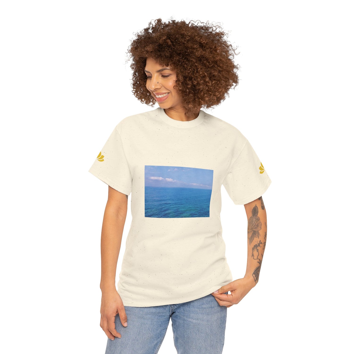 Unisex Heavy Cotton Tee - Sea (Variant 1)
