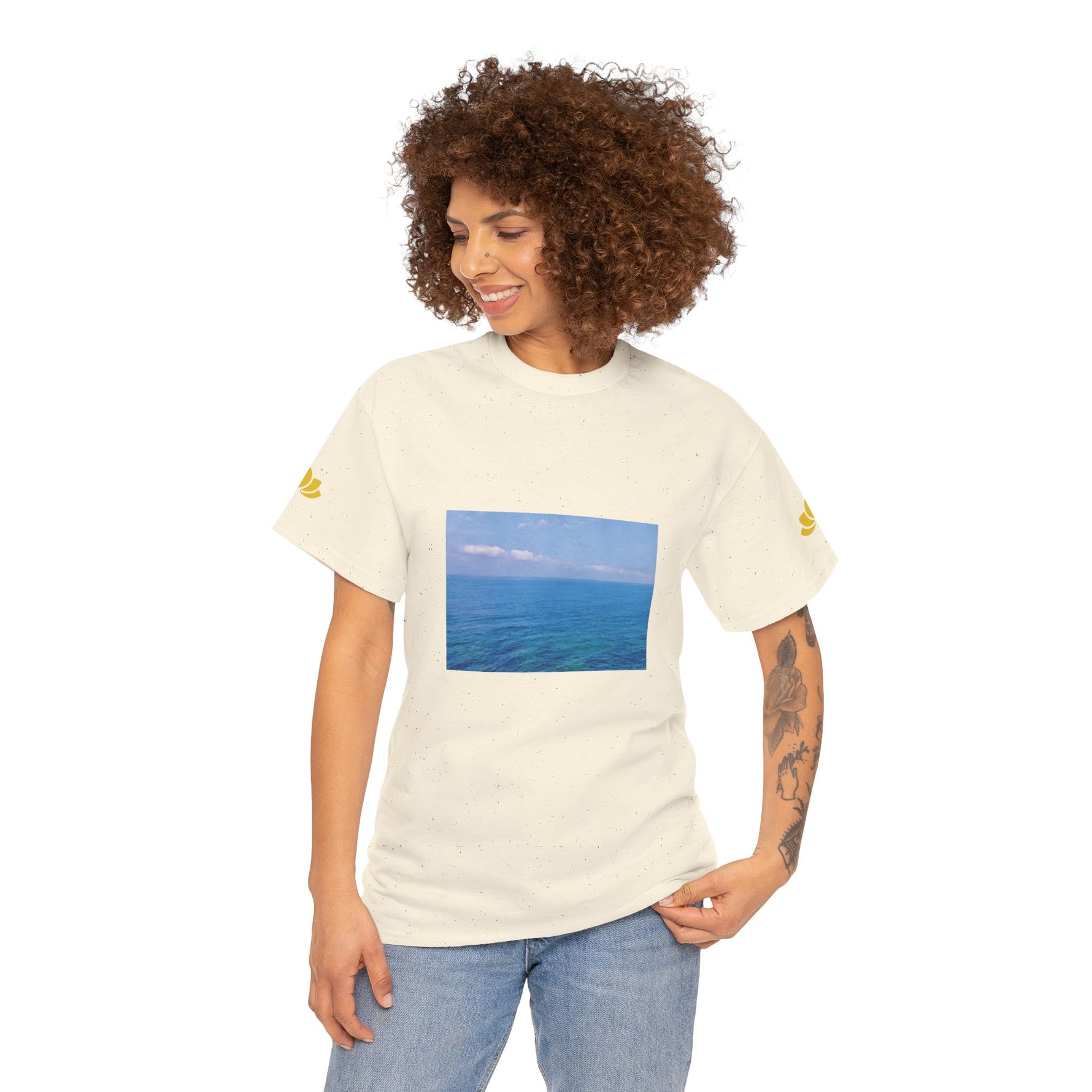 Unisex Heavy Cotton Tee - Sea (Variant 1)