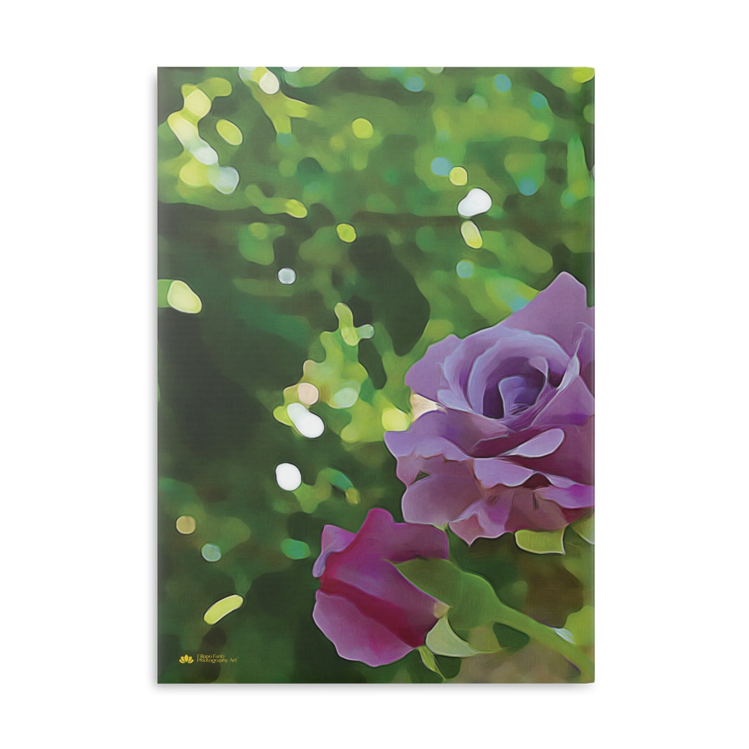 Hardcover Notebook with Puffy Covers - Flower of Rose, Small Bouquet