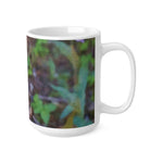 Ceramic White Cup 15oz - Flower of Cephalanthera Rubra