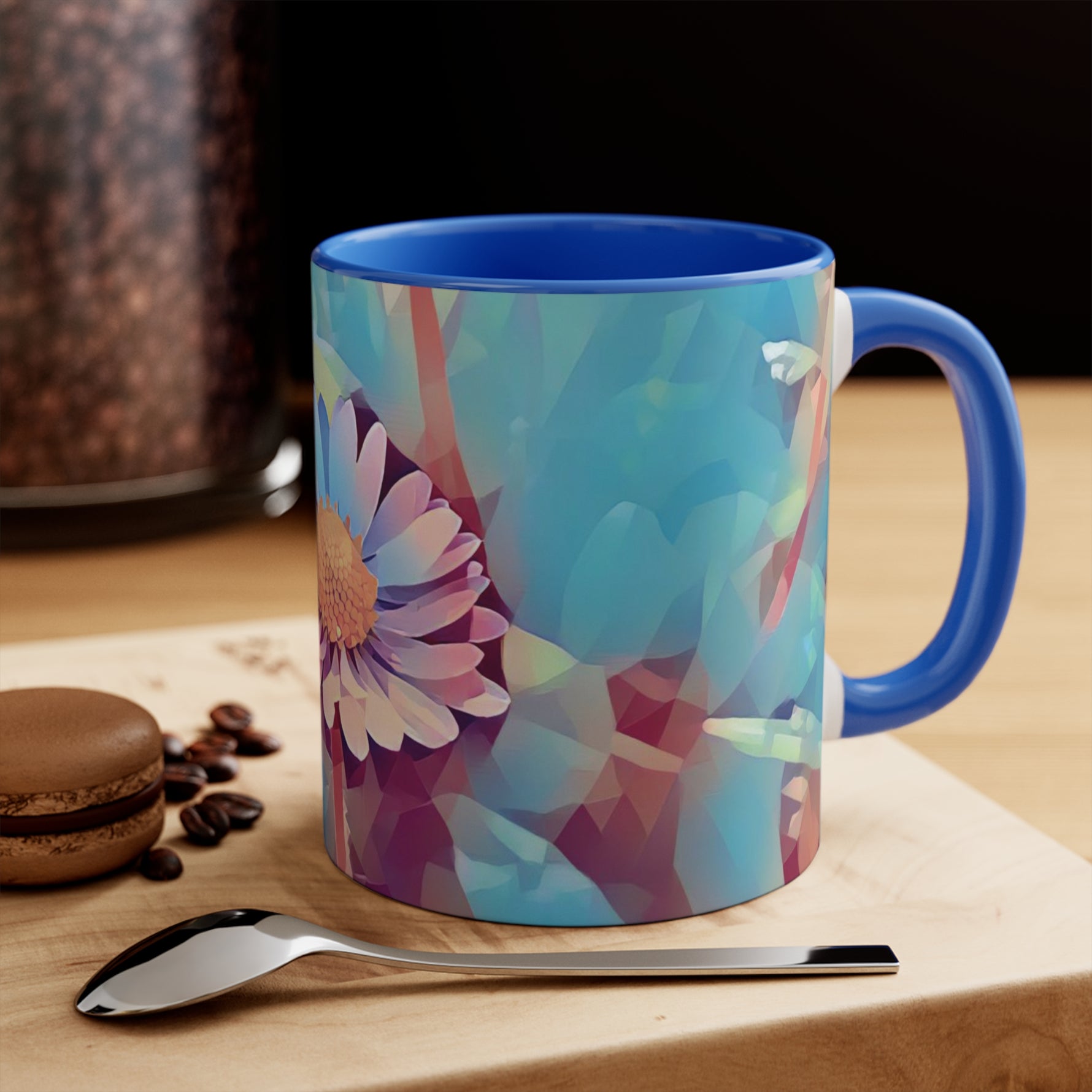 Mug 11oz - Poly Art - Flower of Daisies (Variant 6)