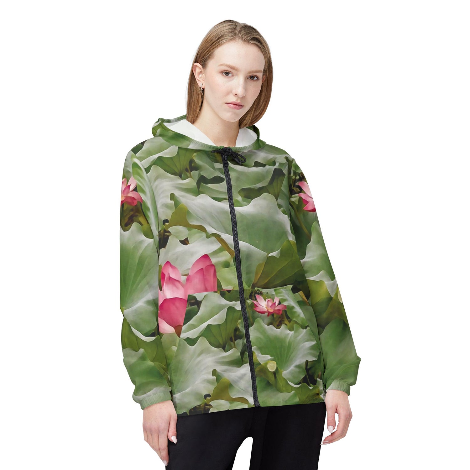 Windbreaker Jacket - Flower of Lotus