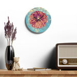 Acrylic Wall Clock - Poly Art - Flower of Dahlia (Variant 1)