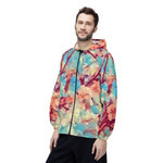 Windbreaker Jacket - Poly Art - Apple's Tree Flower (Variant 3)
