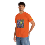Unisex Heavy Cotton Tee - Flower of Lavender and Chamomile