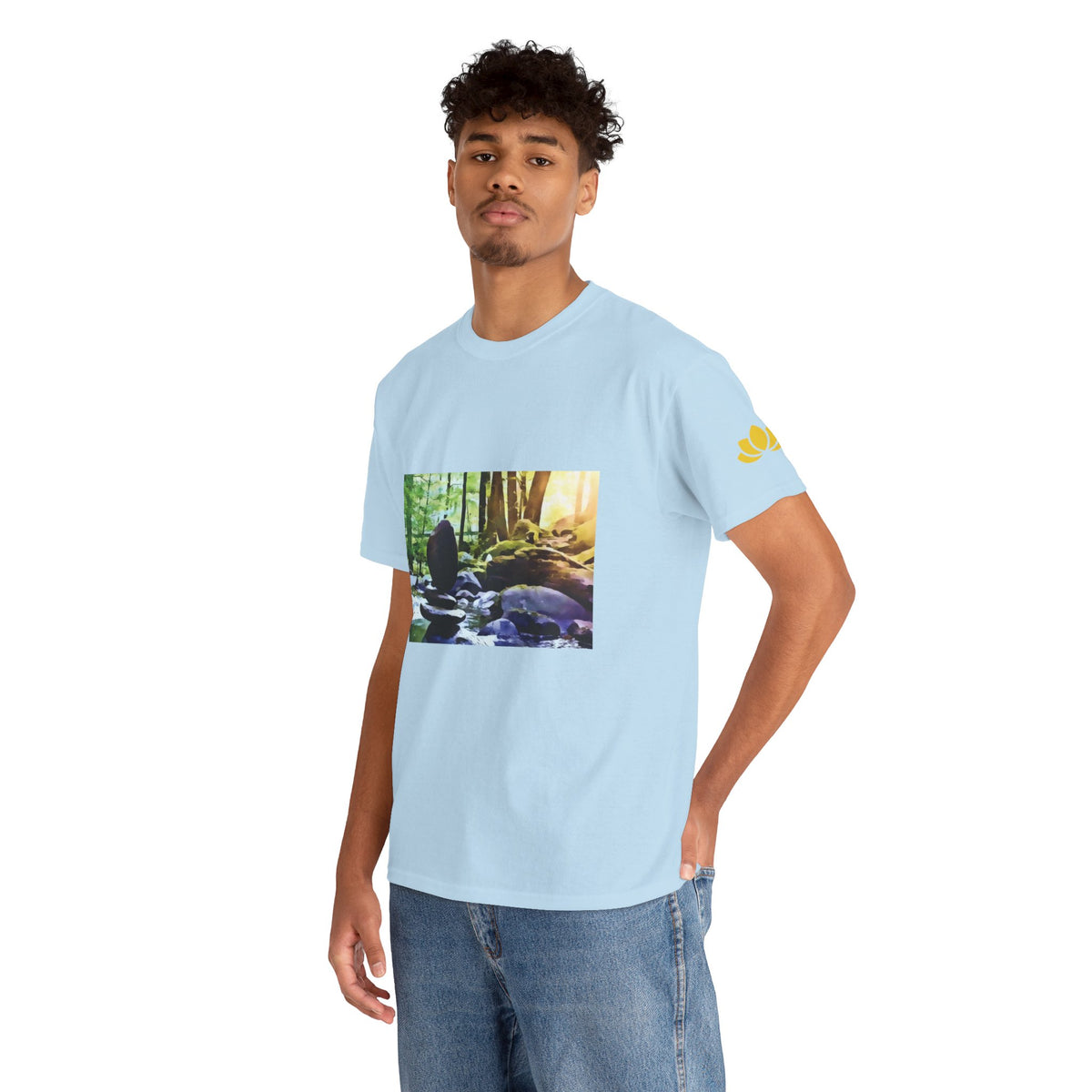 Unisex Heavy Cotton Tee - Stone Balance (Variant 2)