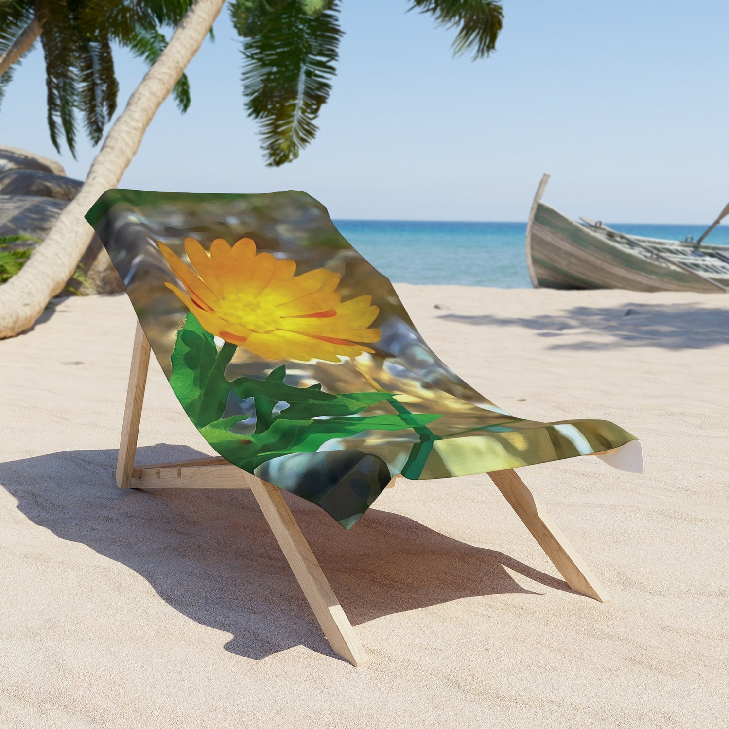 Beach Towel – Flower of Calendula