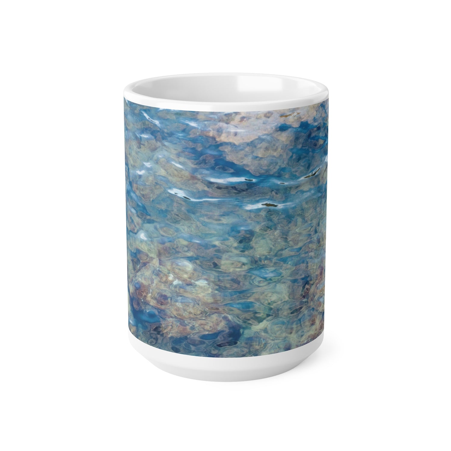 Ceramic White Cup 15oz - Sea (Variant 04)