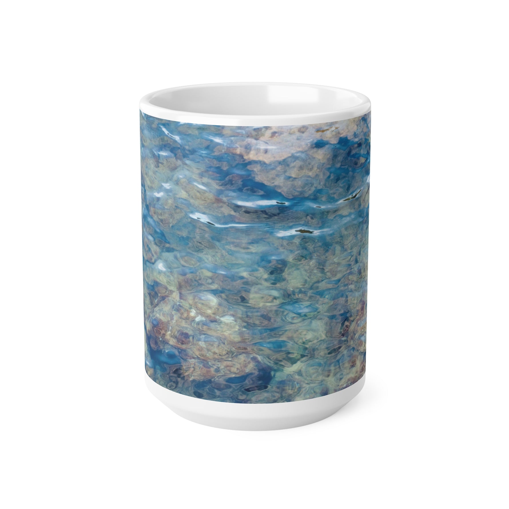 Ceramic White Cup 15oz - Sea (Variant 04)