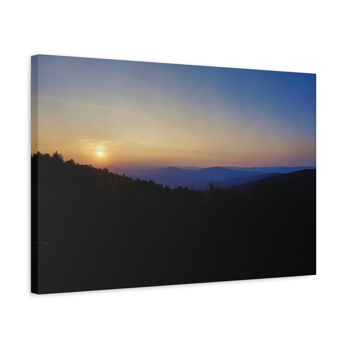 Stretched Matte Canvas - Sunset Sky (Variant 1)
