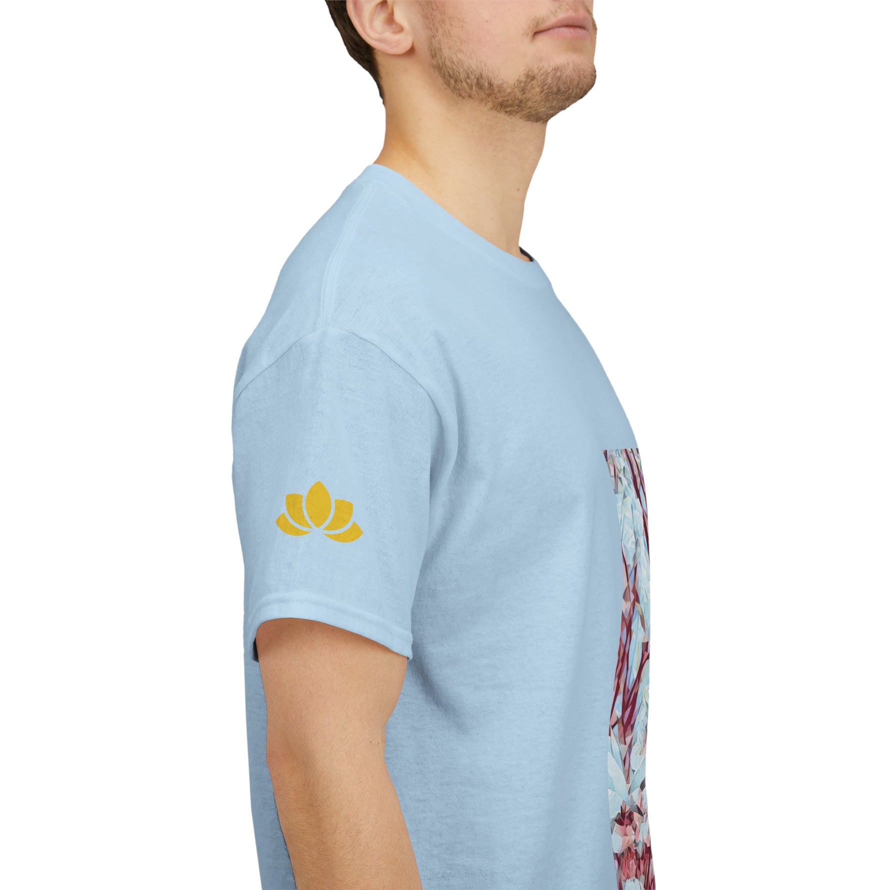 Unisex Heavy Cotton Tee - Poly Art - Apple's Tree Flower (Variant 4)