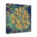 Stretched Matte Canvas - Poly Art - Flower of Euphorbia Helioscopia