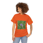 Unisex Heavy Cotton Tee - Flower of Malva Sylvestris