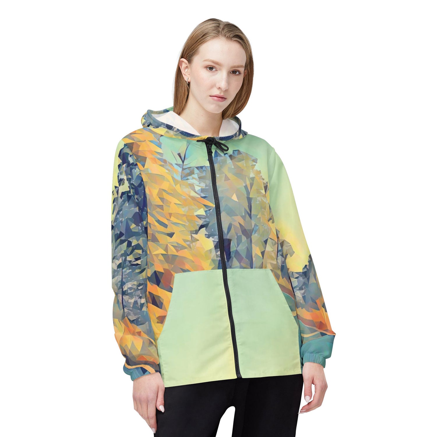 Windbreaker Jacket - Poly Art - Forest (Variant 2)