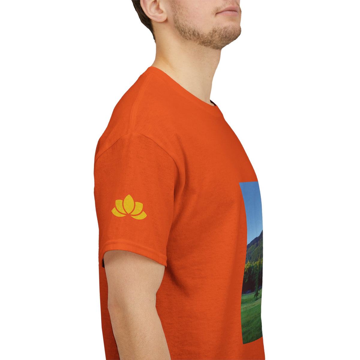 Unisex Heavy Cotton Tee - Tree in a Lawn