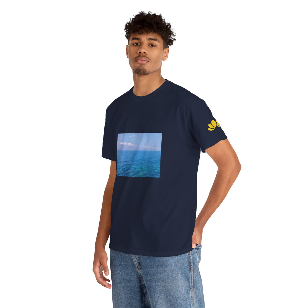 Unisex Heavy Cotton Tee - Sea (Variant 1)