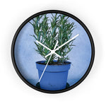 Wall Clock - Rosemary Plant