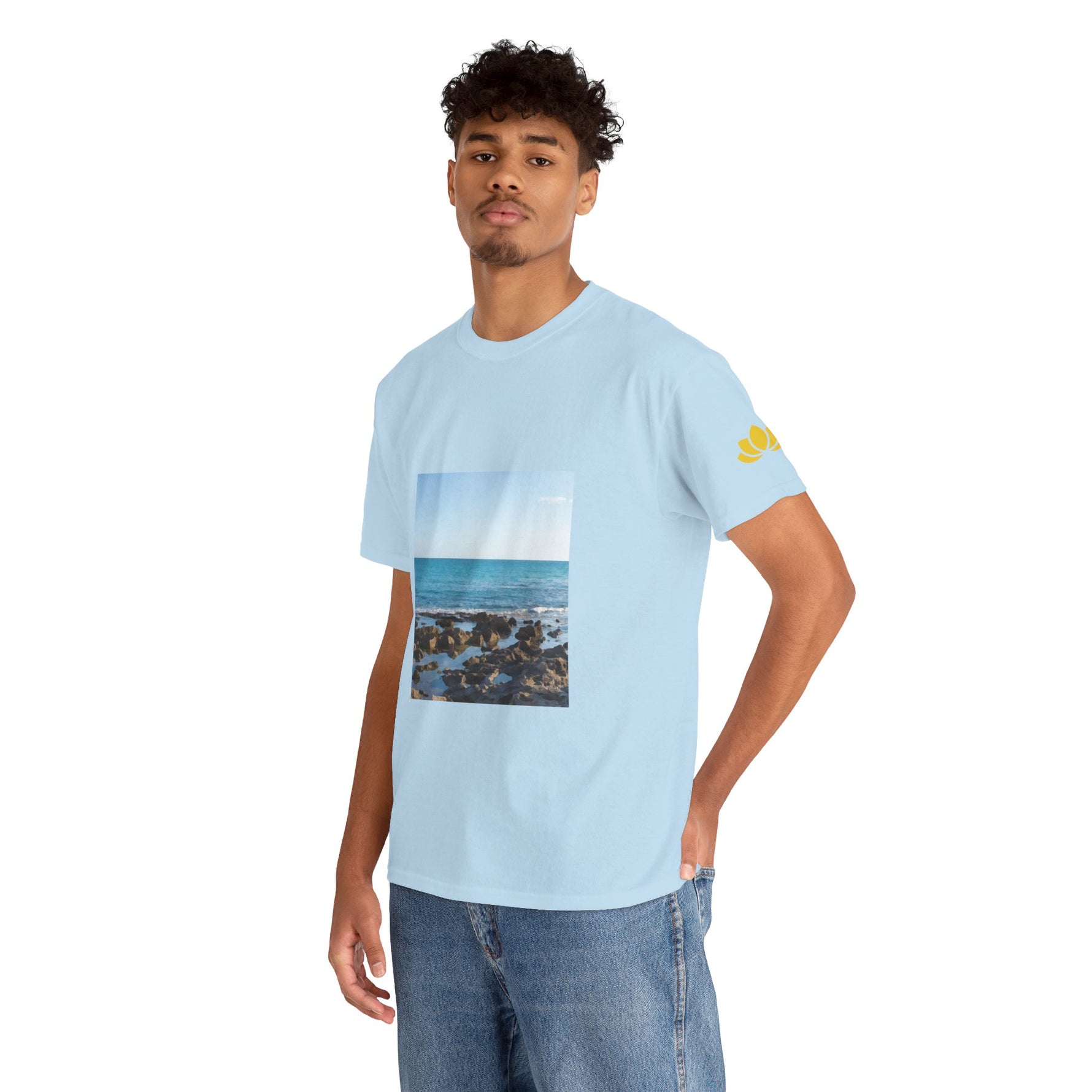 Unisex Heavy Cotton Tee - Sea (Variant 6)