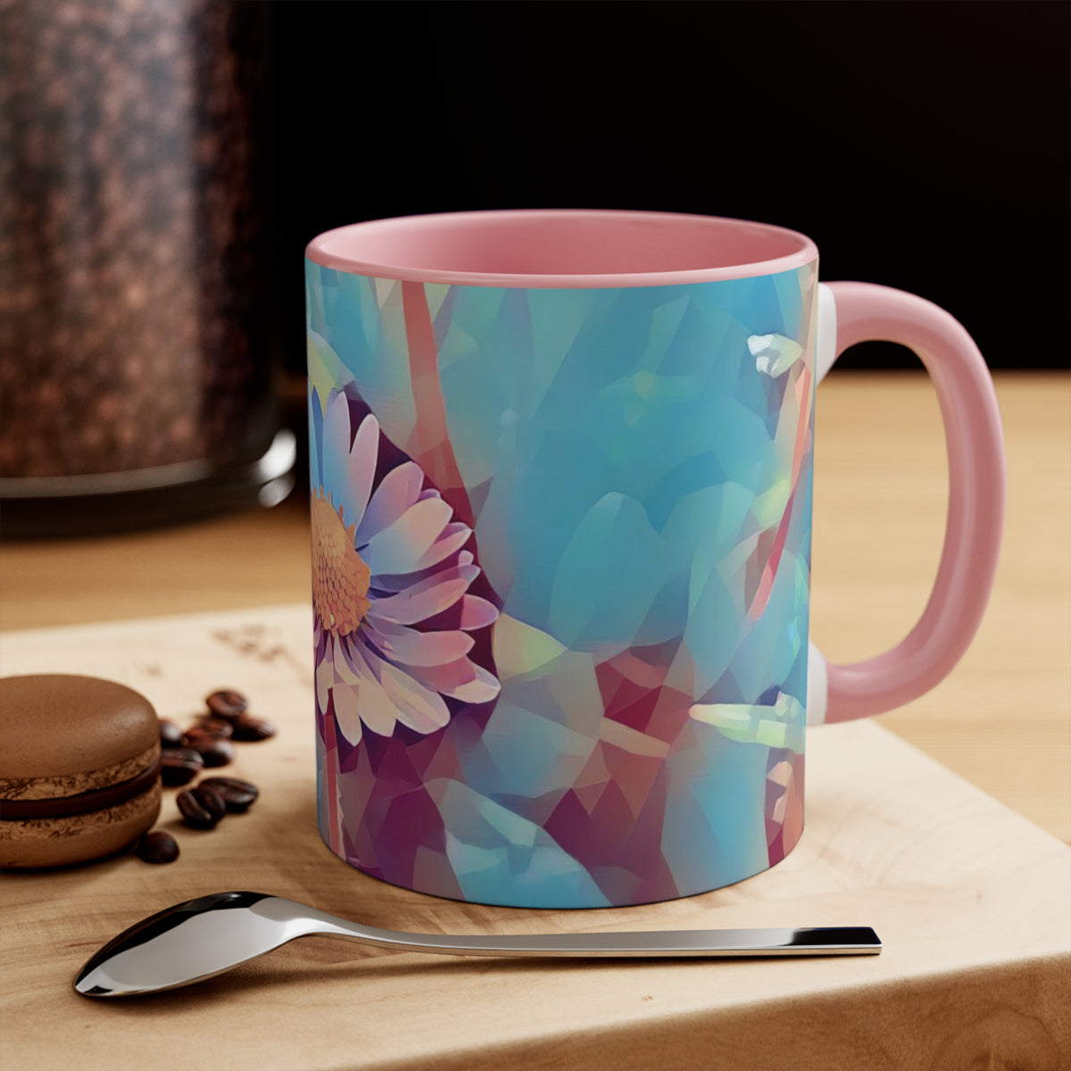 Mug 11oz - Poly Art - Flower of Daisies (Variant 6)