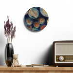 Acrylic Wall Clock - Poly Art - Wooden Trunks (Variant 7)