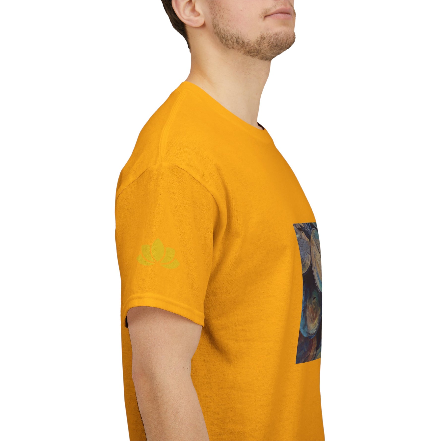 Unisex Heavy Cotton Tee - Poly Art - Wooden Trunks (Variant 3)