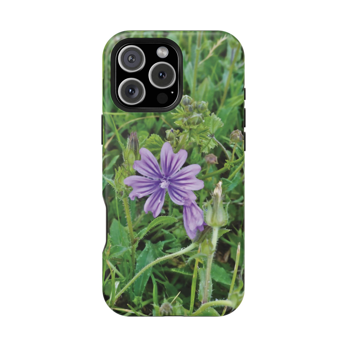 Magnetic Tough Phone Case - Flower of Malva Sylvestris