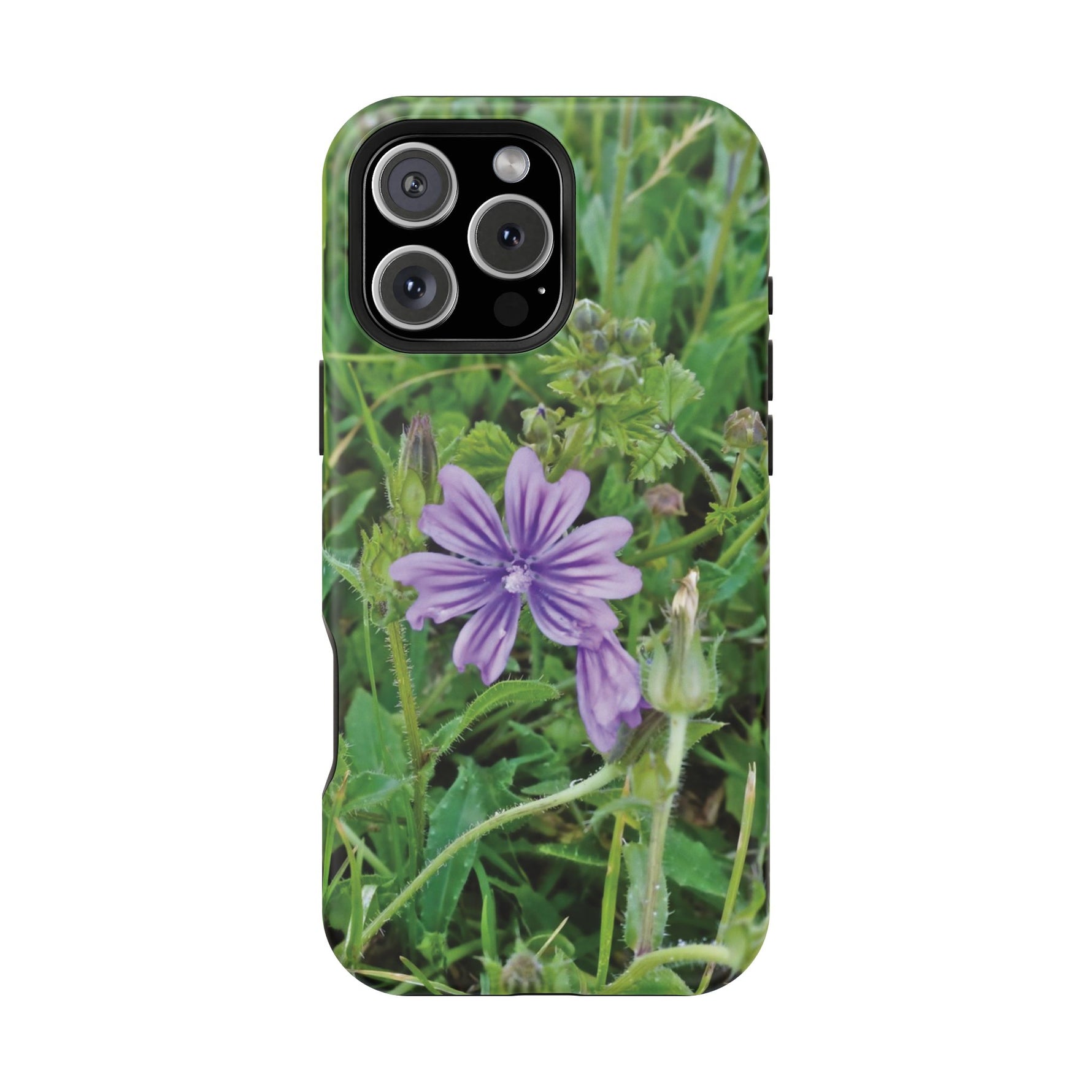 Magnetic Tough Phone Case - Flower of Malva Sylvestris