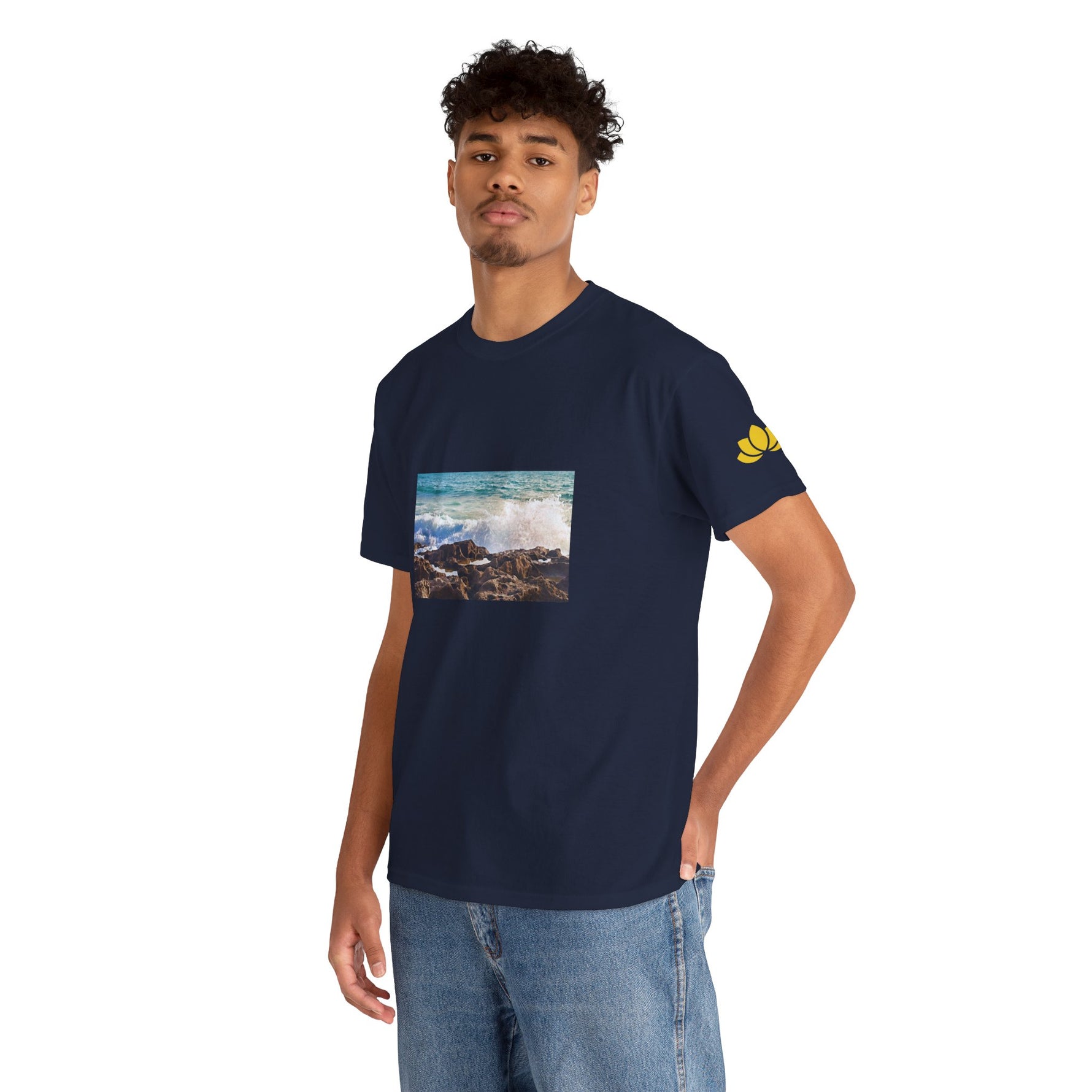 Unisex Heavy Cotton Tee - Sea (Variant 4)