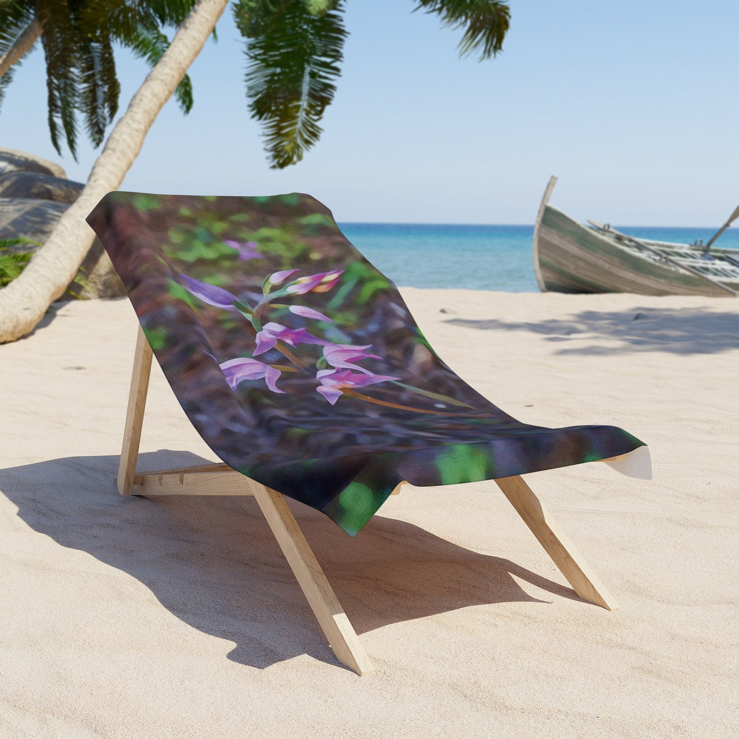 Beach Towel – Flower of Cephalanthera Rubra