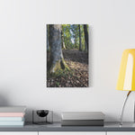 Stretched Matte Canvas - Poly Art - Forest (Variant 14)
