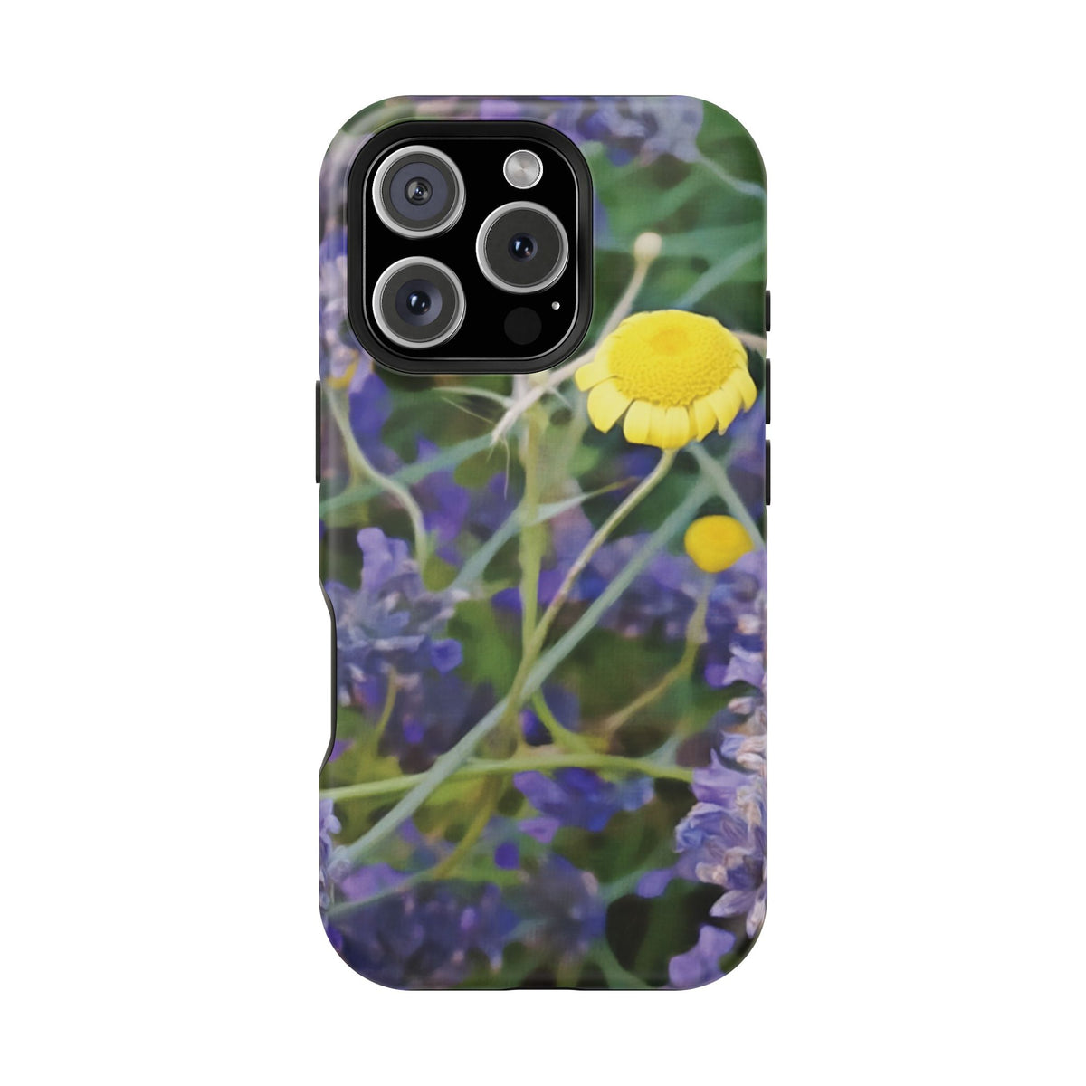 Magnetic Tough Phone Case - Flower of Lavender and Chamomile