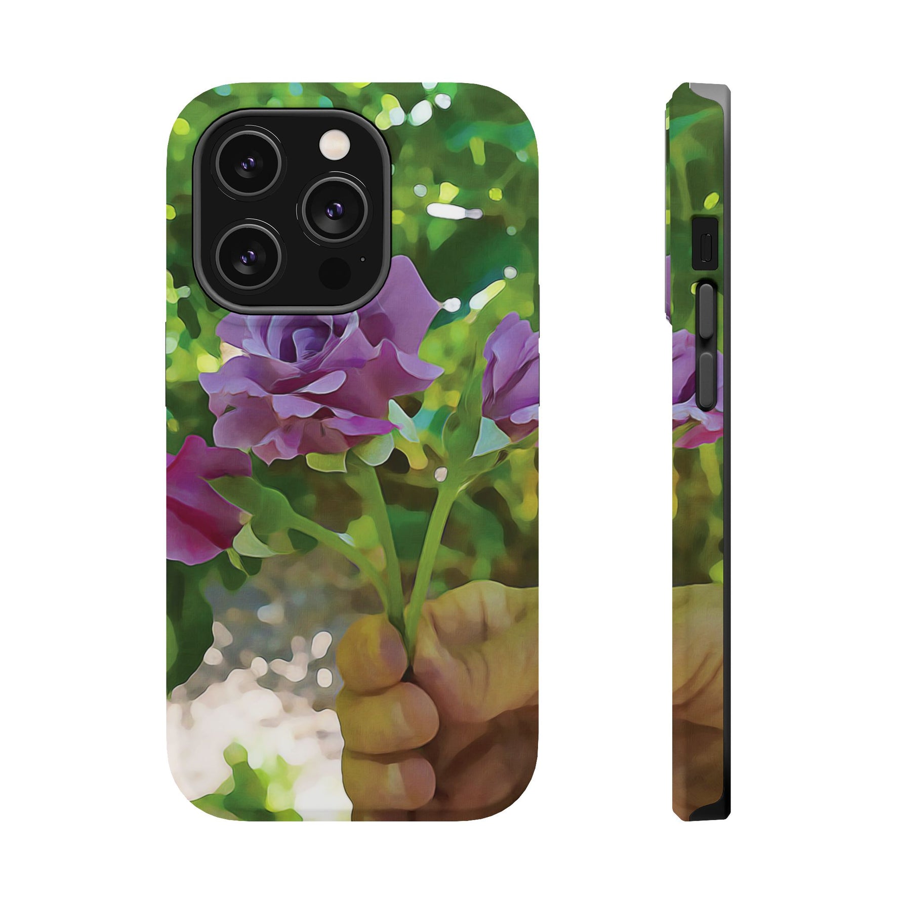 Magnetic Tough Phone Case - Flower of Rose, Small Bouquet