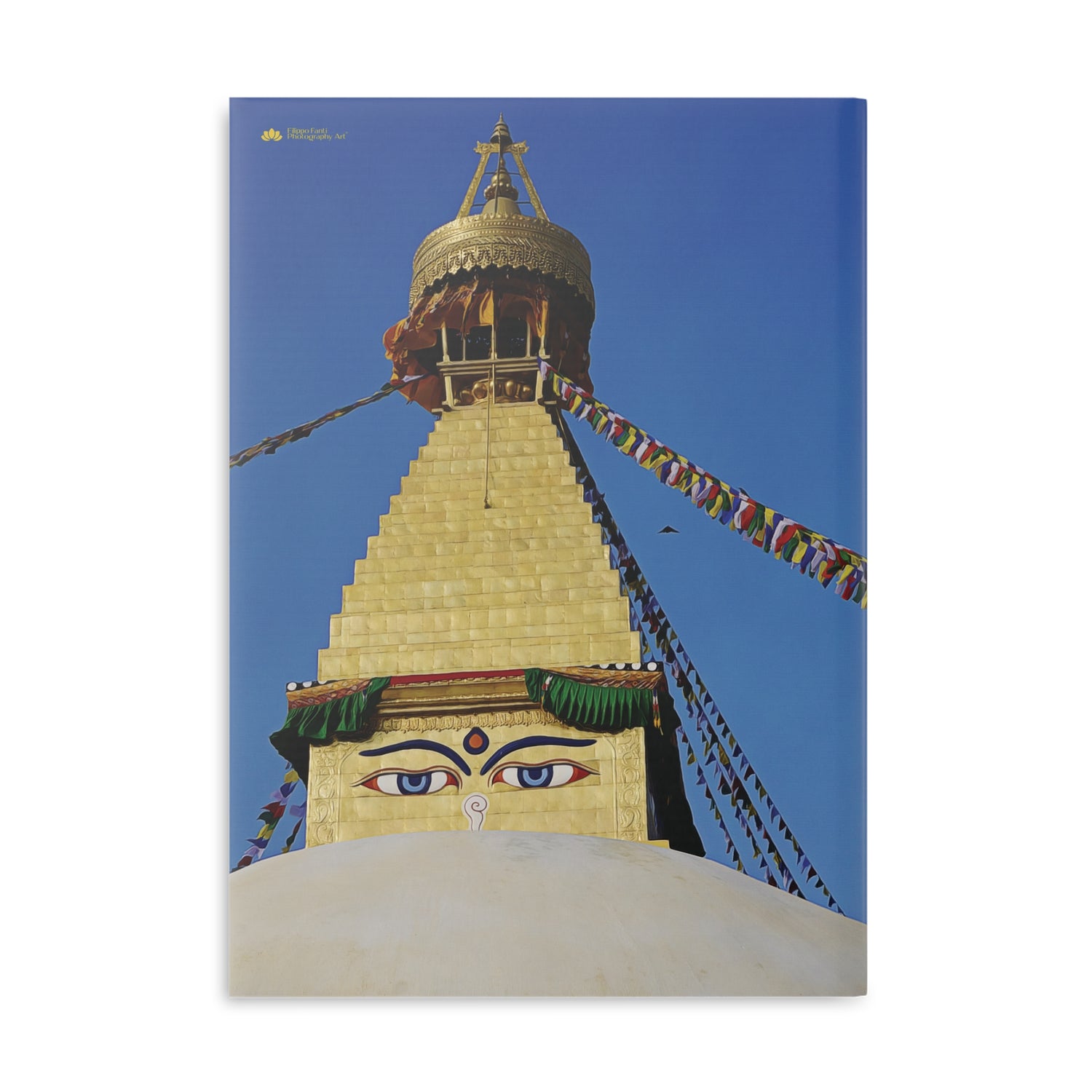 Hardcover Notebook with Puffy Covers - Nepal, Stupa with Buddha's Eyes (Variant 2)