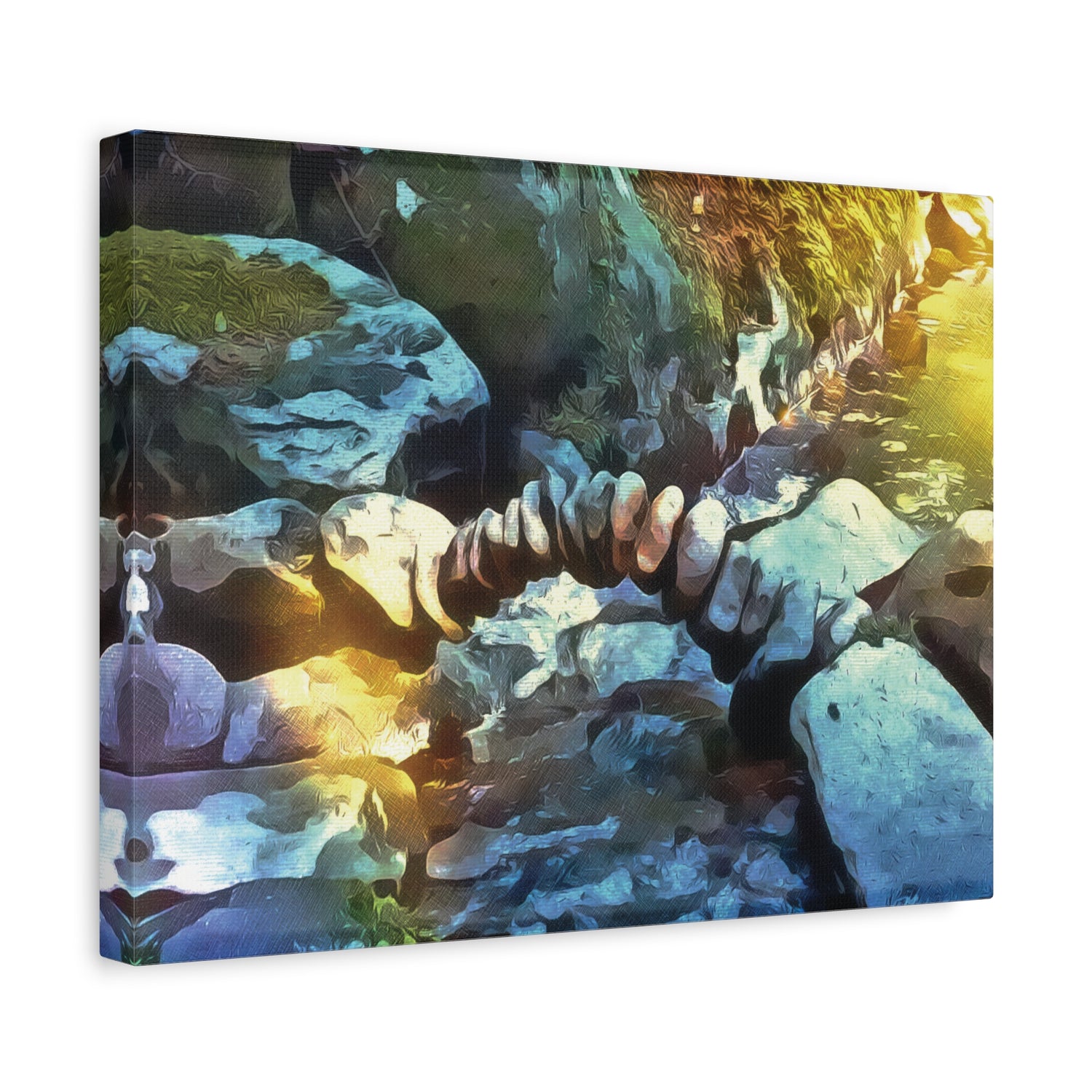 Stretched Matte Canvas - Stone Balance (Variant 3)