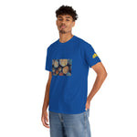 Unisex Heavy Cotton Tee - Poly Art - Wooden Trunks (Variant 3)