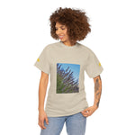 Unisex Heavy Cotton Tee - Flower of Lavender with Bombus