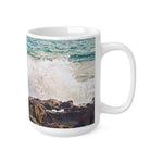 Ceramic White Cup 15oz - Sea (Variant 05)