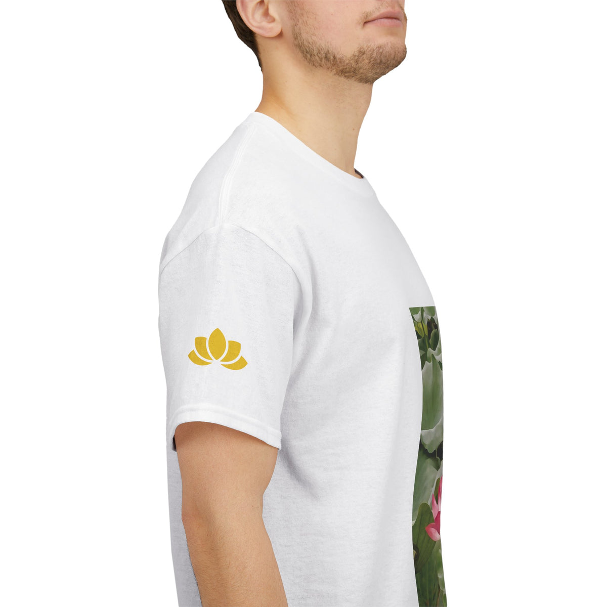 Unisex Heavy Cotton Tee - Flower of Lotus (Variant 1)