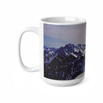 Ceramic White Cup 15oz - View from Mont Blanc (Variant 2)