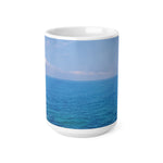 Ceramic White Cup 15oz - Sea (Variant 01)