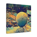 Stretched Matte Canvas - Poly Art - Stone Balance