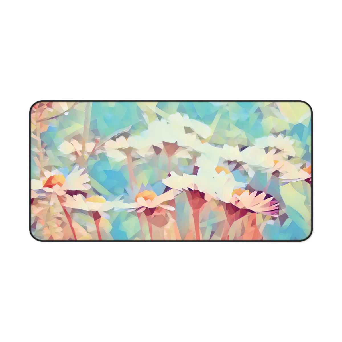Desk Mat - Poly Art - Flower of Daisies (Variant 3)